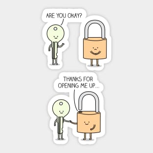 Communication is key Sticker